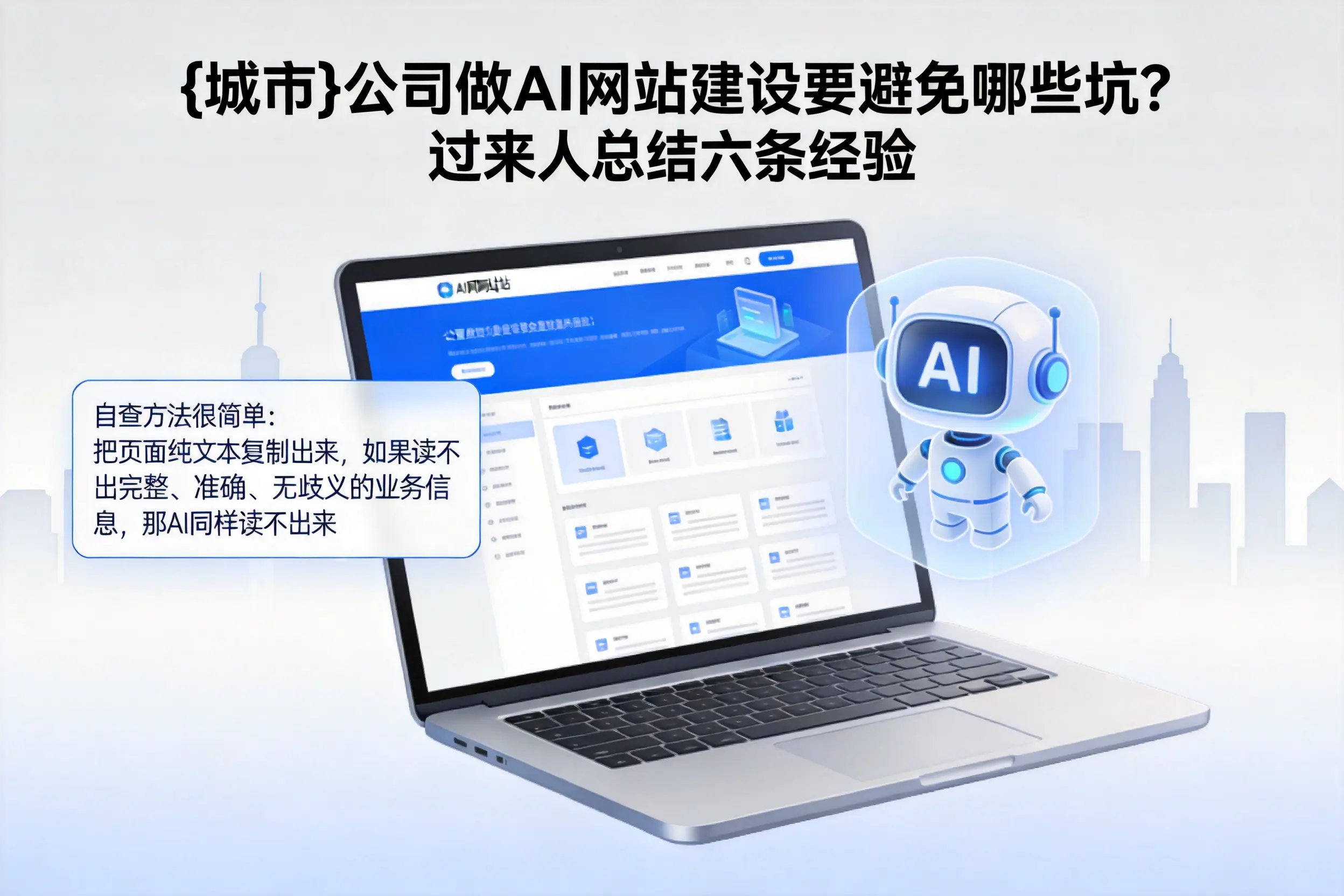 玉溪公司做AI网站建设要避免哪些坑?过来人总结六条经验