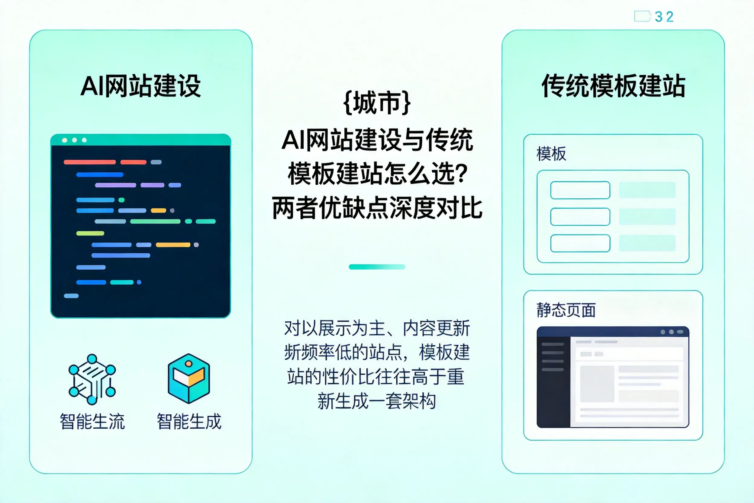 玉溪AI网站建设与传统模板建站怎么选?两者优缺点深度对比