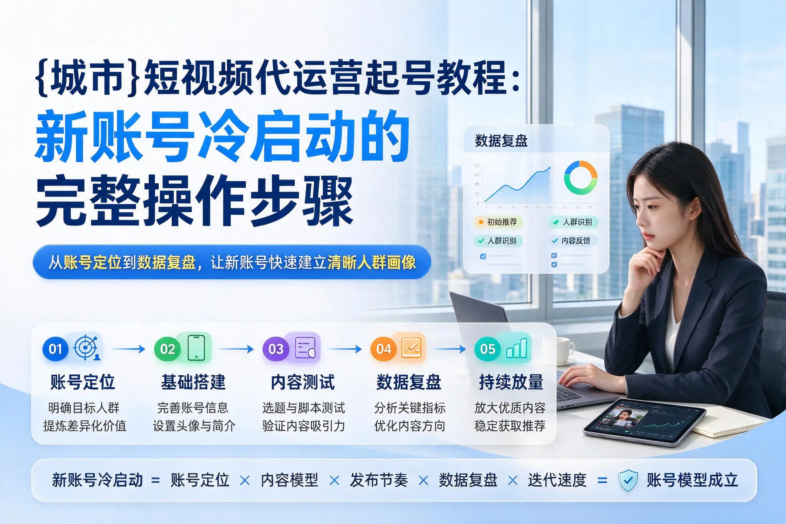 玉溪短视频代运营起号教程：新账号冷启动的完整操作步骤