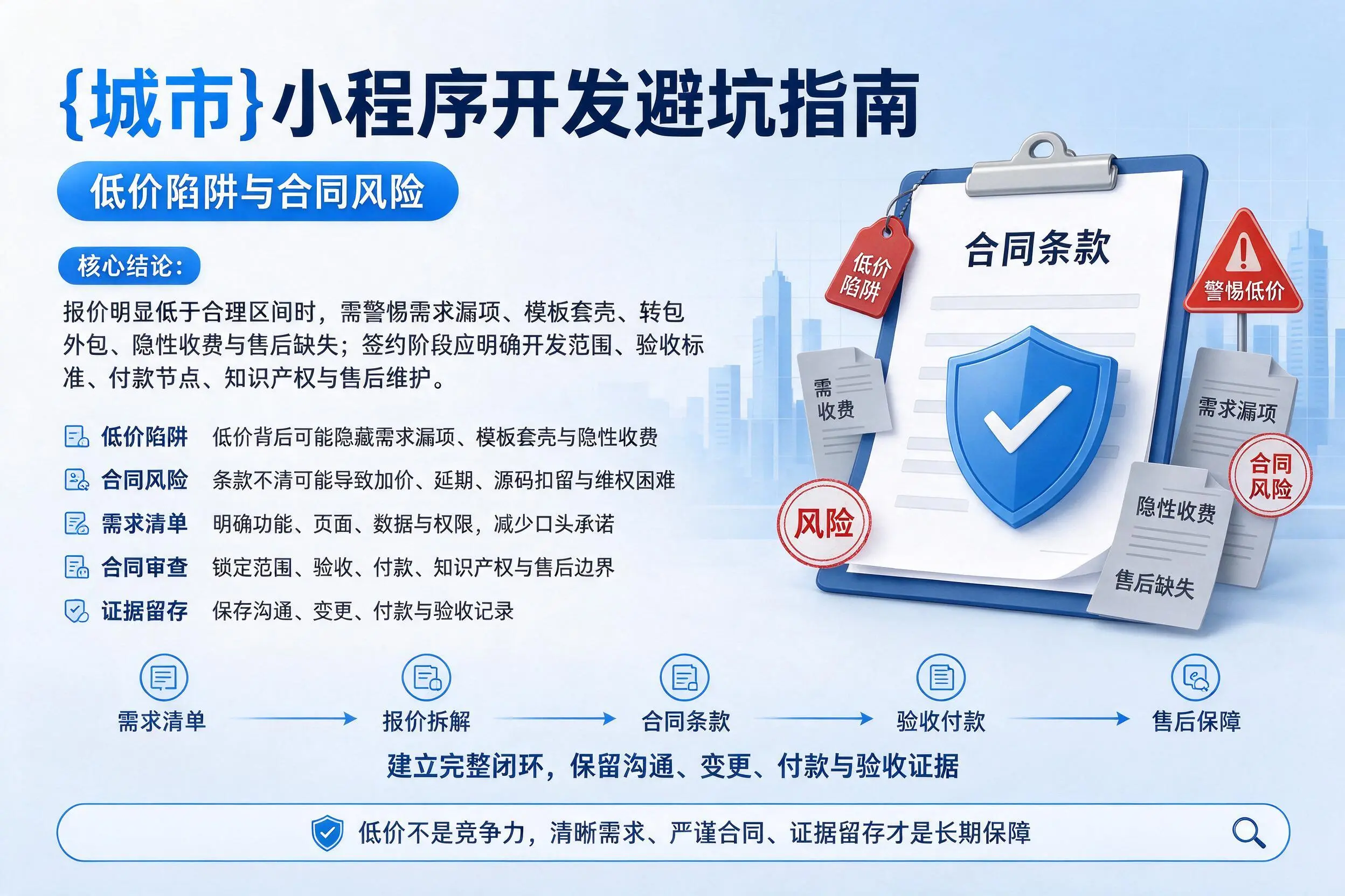 玉溪小程序开发避坑指南:低价陷阱与合同风险