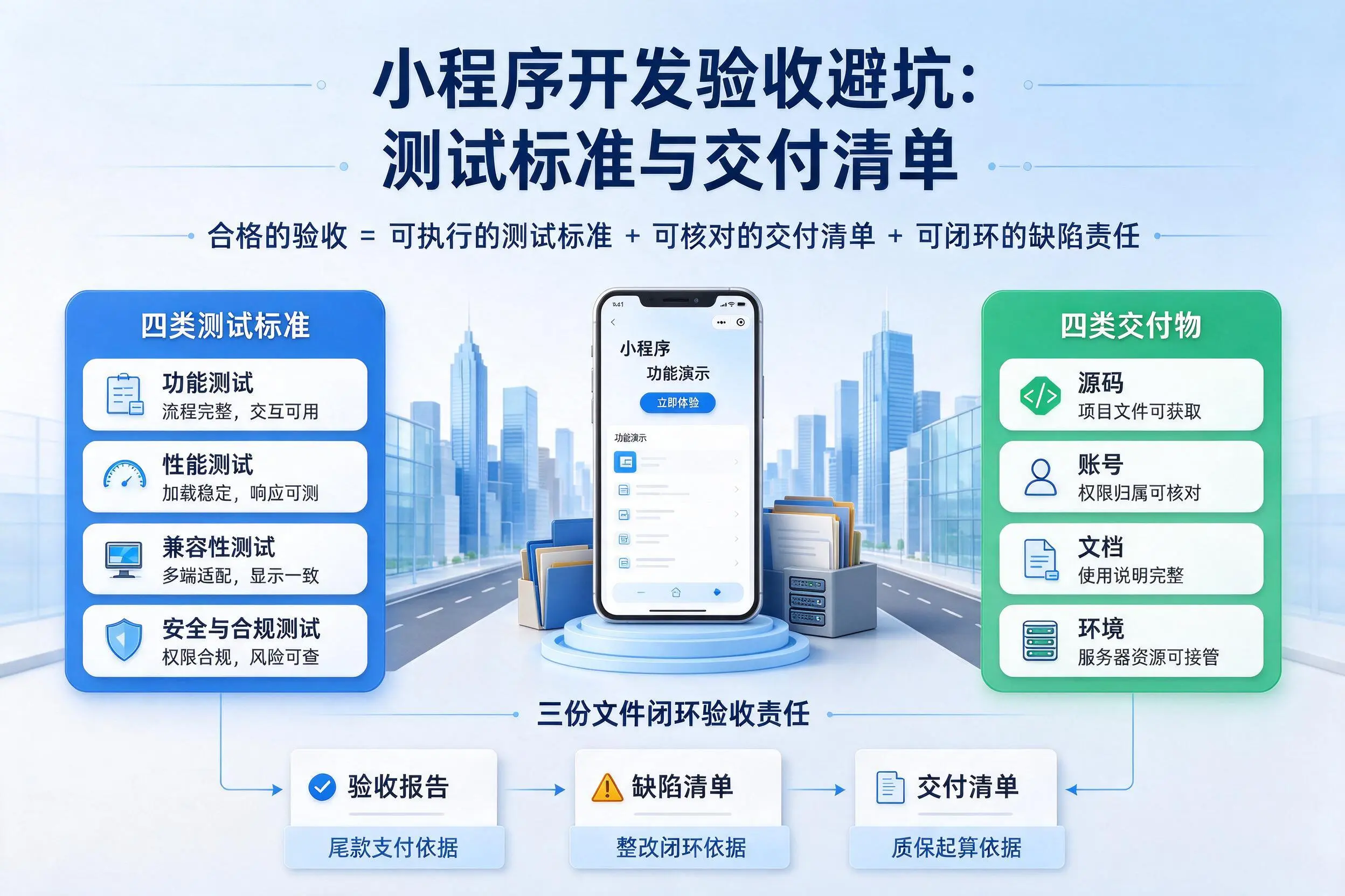 玉溪小程序开发验收避坑：测试标准与交付清单