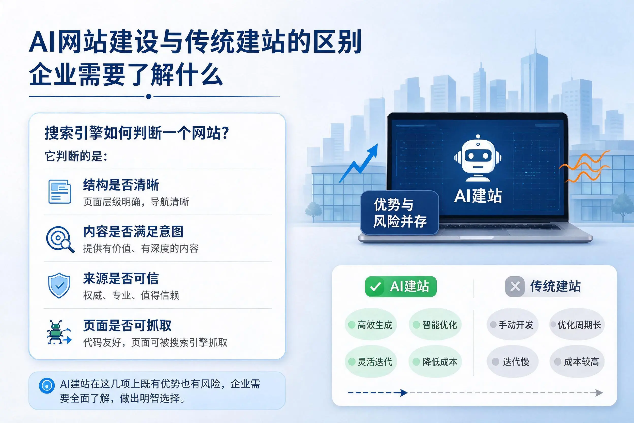 AI网站建设与传统建站的区别,玉溪企业需要了解什么
