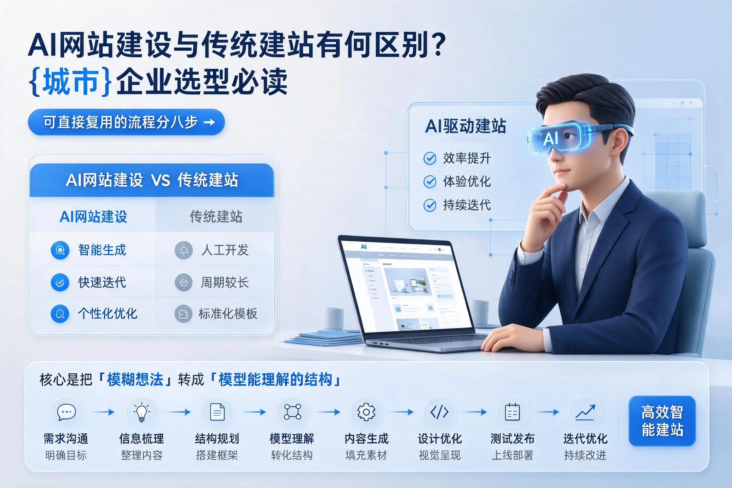 AI网站建设与传统建站有何区别？玉溪企业选型必读
