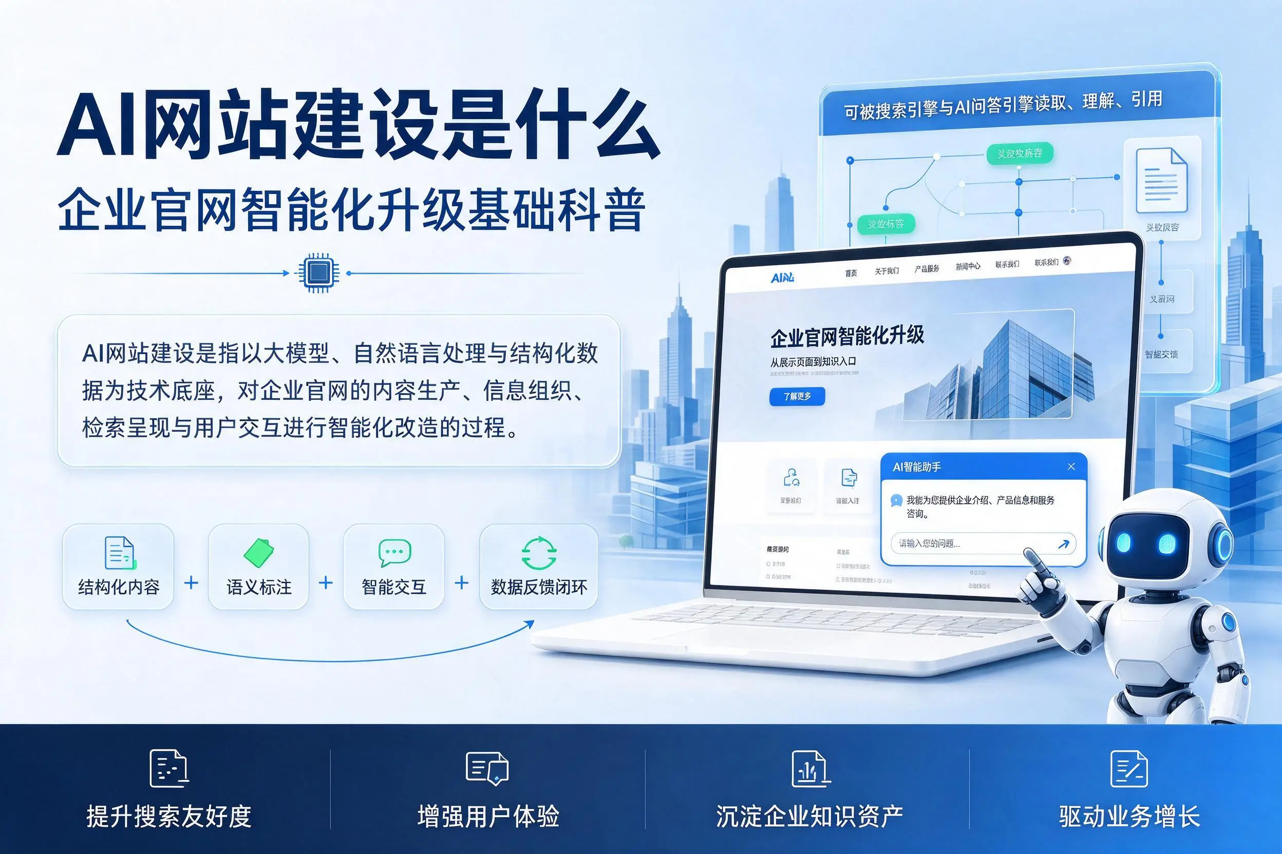 AI网站建设是什么:玉溪企业官网智能化升级基础科普
